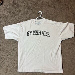 Gymshark White T-Shirt with Black Logo